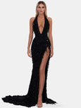 Albina Dyla Glamorous Black Gown Hire