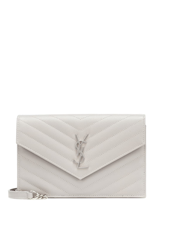 Envelope Chain Wallet Blanc