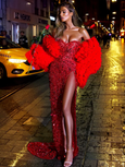 Albina Dyla Couture Red Gown